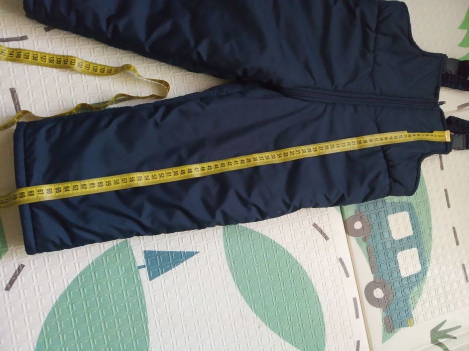 Зимние лыжные штаны на мальчика (полукомбинезон)