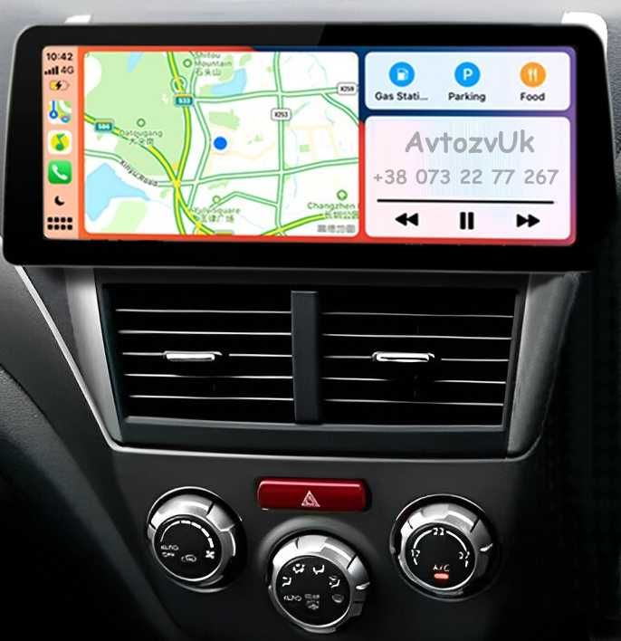 Магнитола Subaru FORESTER IMPREZA Форестер GPS USB CarPlay Android 14