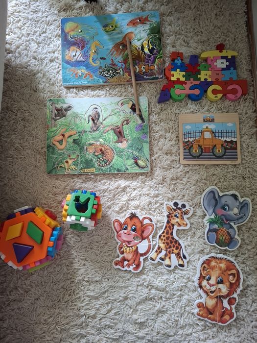 Пазли, пазл, конструктор дерев'яний пластиковий, паралоновий