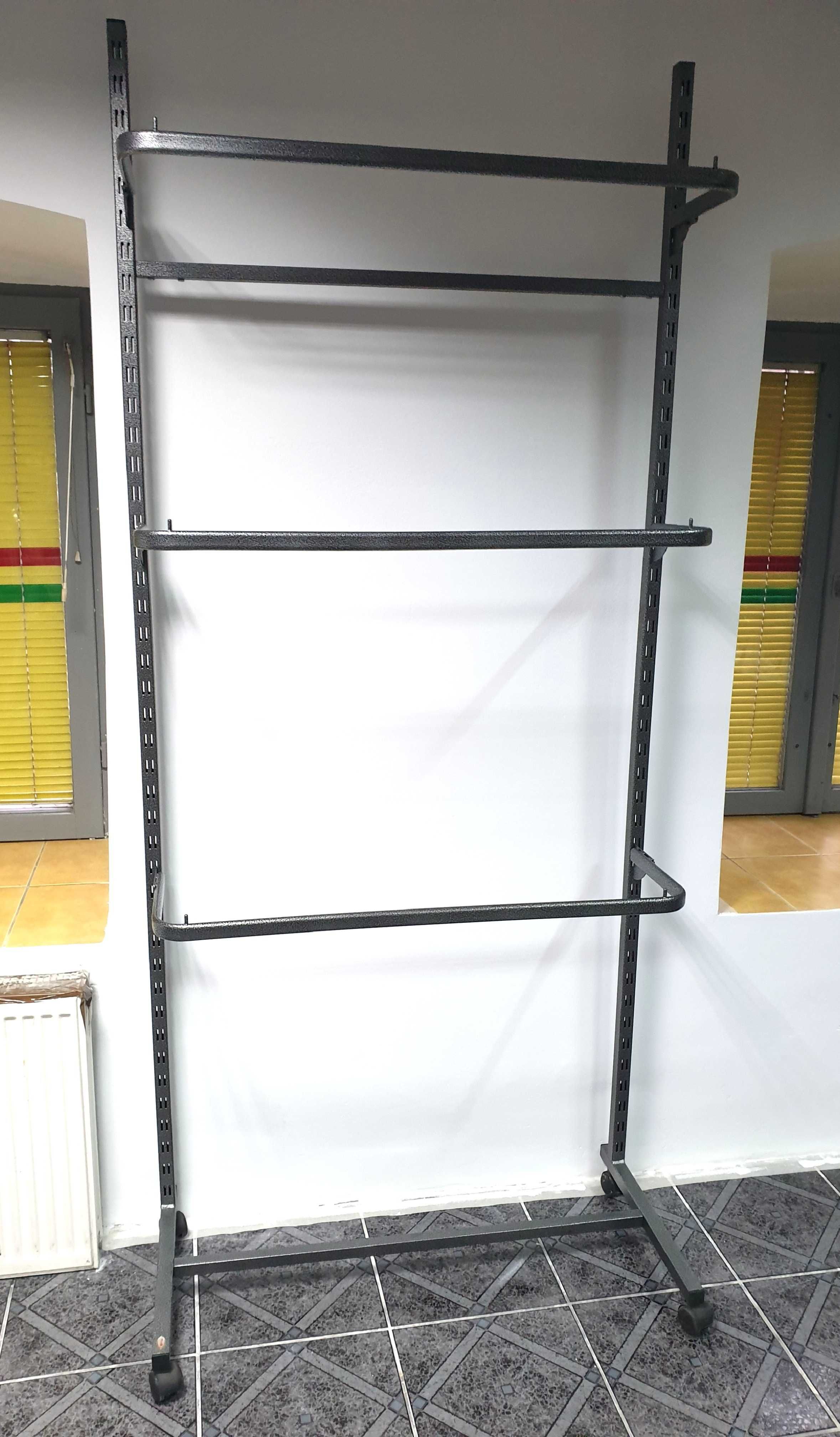Stojak, wieszak z profilu perforowanego - wysoki 228cm