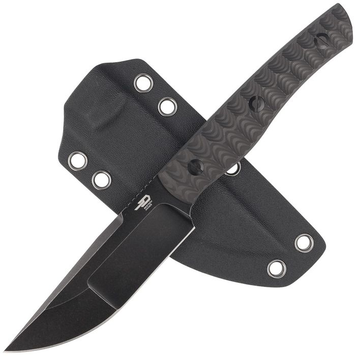 Nóż Bestech Heidi Blacksmith 2 Carbon Fiber, Black Stonewashed CPM