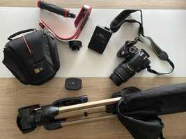 Câmara Nikon 3100D + Tripé + Estabilizador + Mala