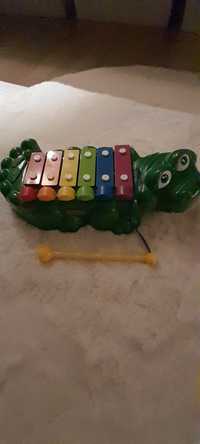 Krokodyl muzyczny cymbałki Fisher price