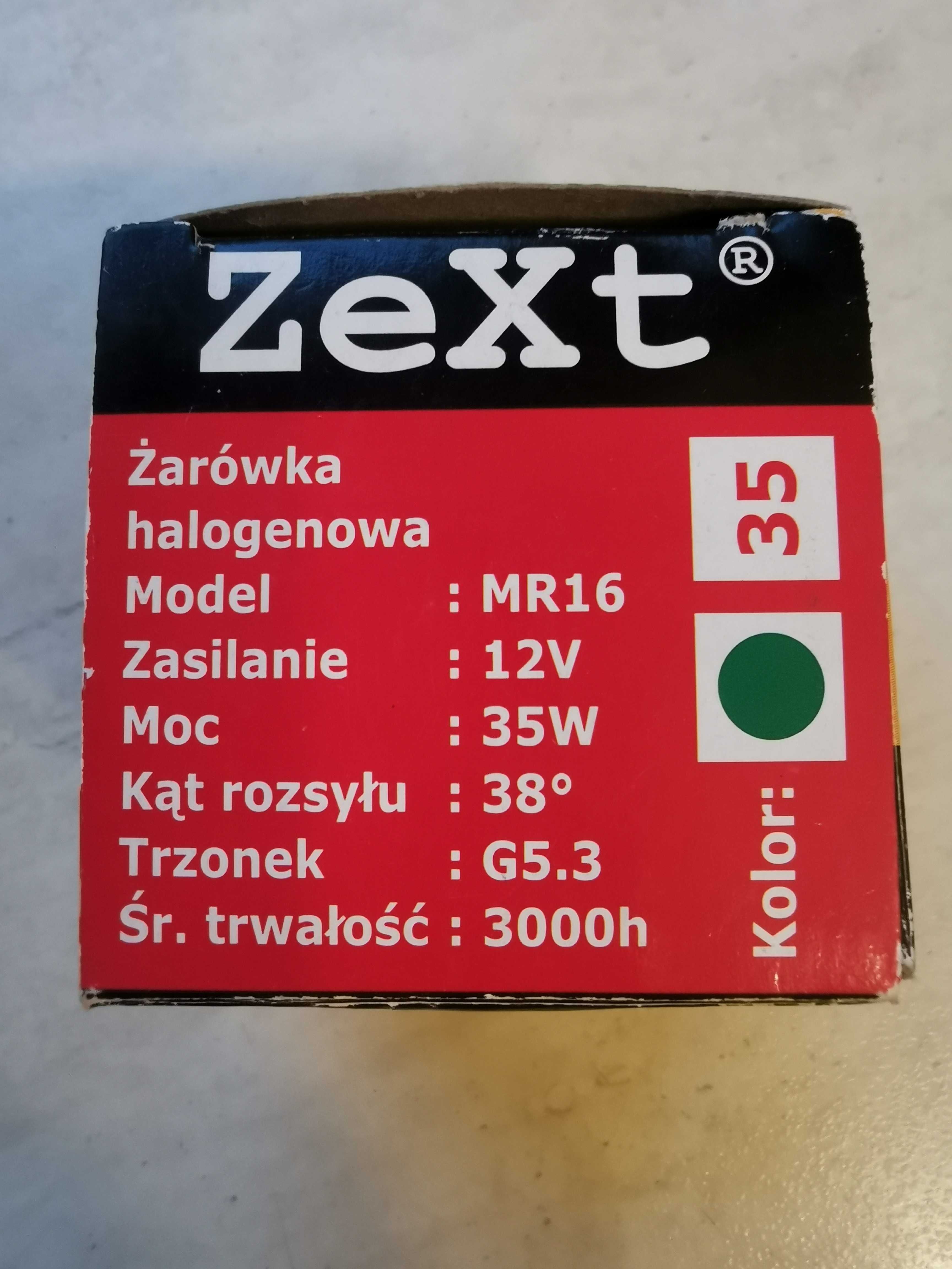 Zext żarówka halogenowa MR16
12V 35W  G5,3
kolor zielony
nowa