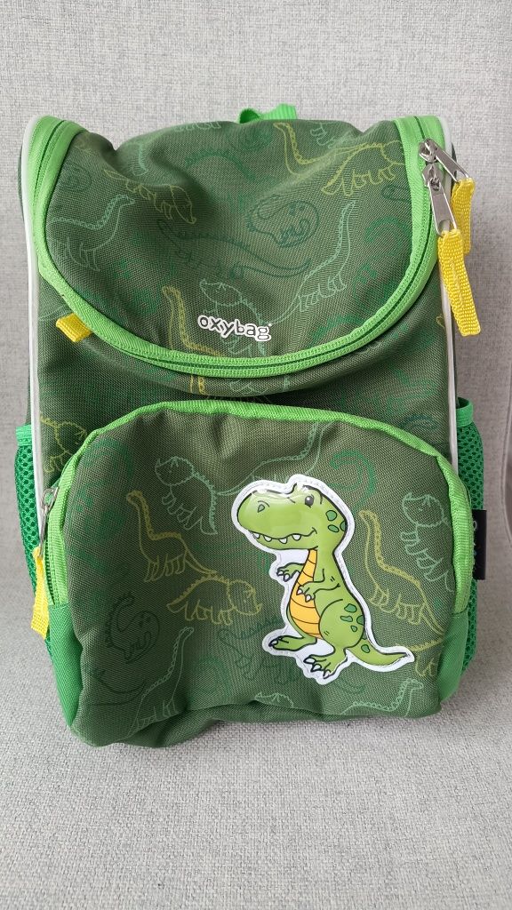 Plecak dziecięcy Oxybag, zielony (dinozaur)