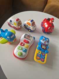 Zabawki na baterie  dla najmłodszych: Vtech , chicco, simba