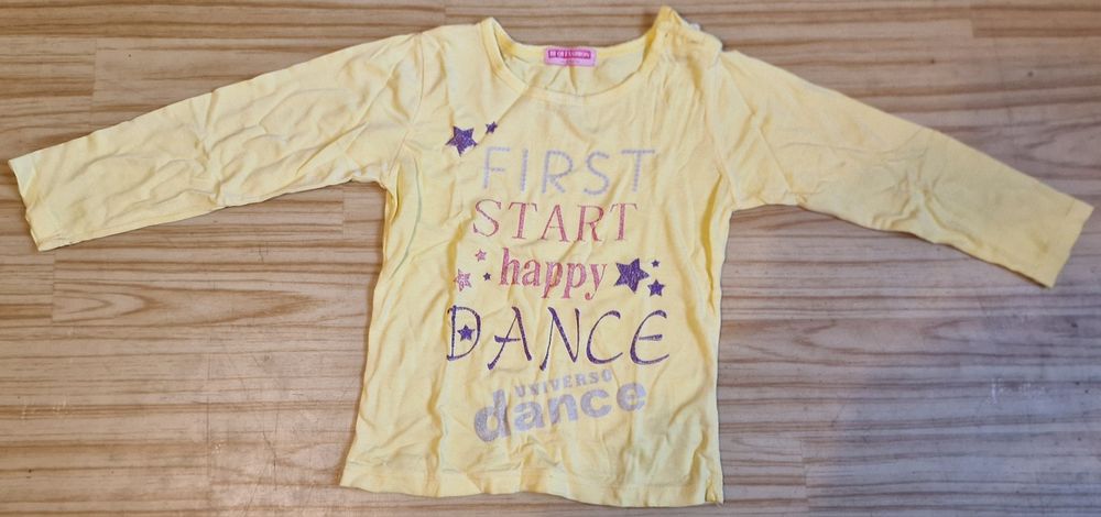 T-shirt dziewczęcy długi rękaw 30m 92cm