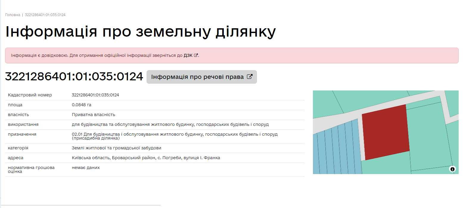 Участок 18.6 сот Погребы Центр Броварской р-он Киев – 5км Ровный