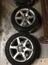 Alufelgi Audi 16R 5x112 opony zimowe