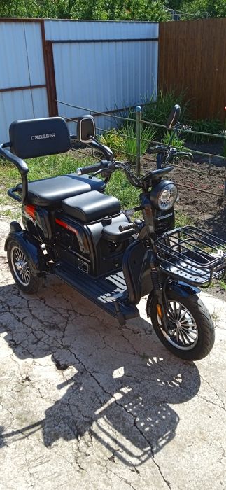 Трехколесный Электроскутер Crosser «TR-1» PRO Новинка 2025 72V/20AH/60