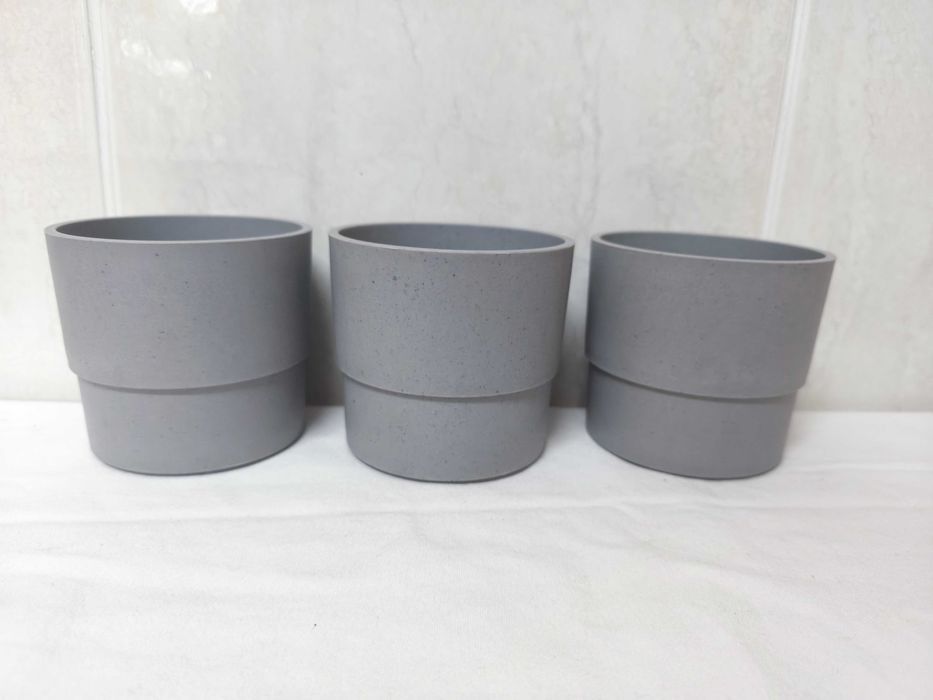 3 vasos pequenos cinzentos - IKEA