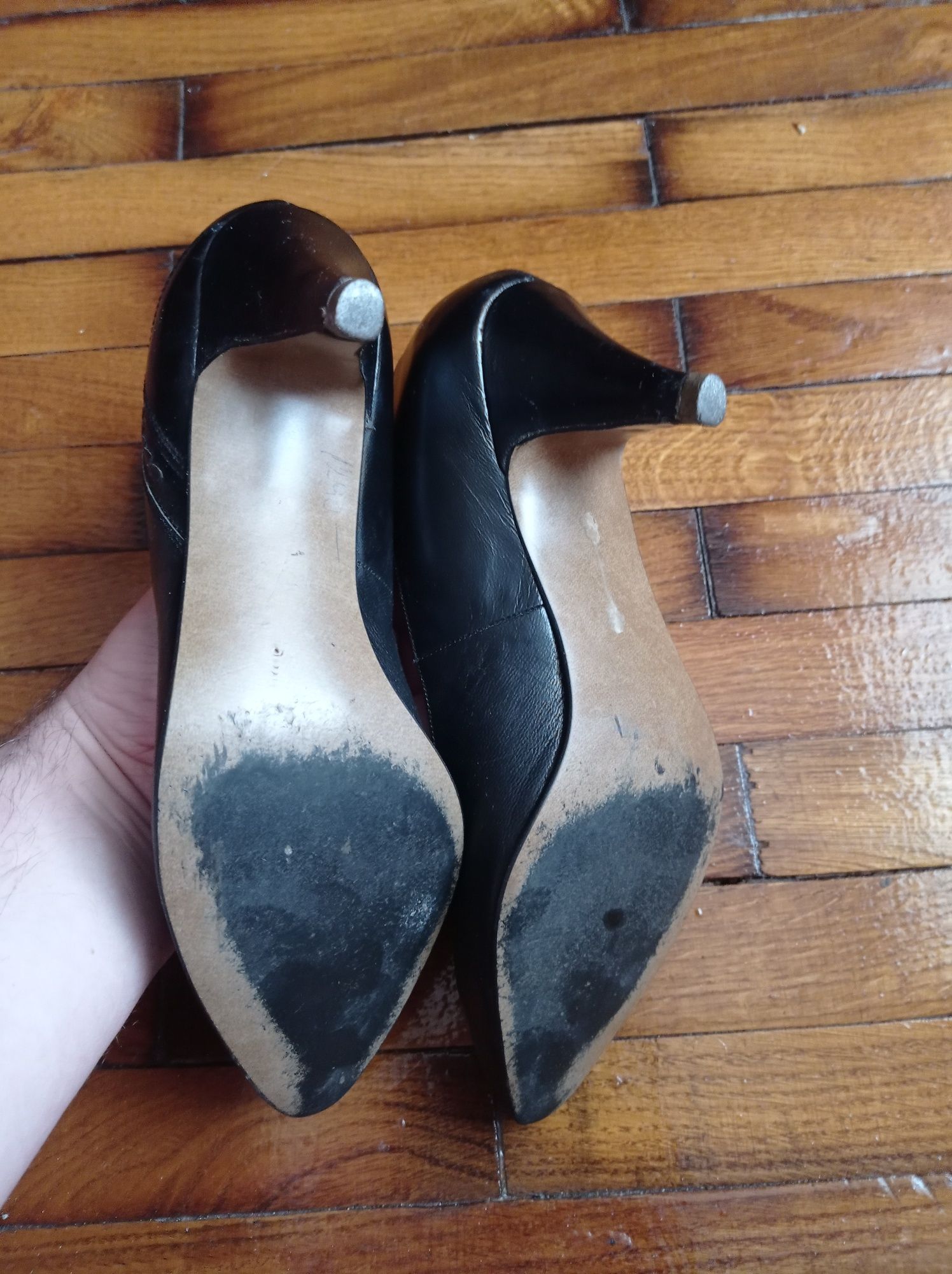 Туфлі жіночі шкіряні, 36-37, каблук 7 см