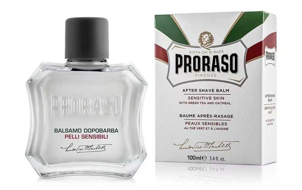 PRORASO Męski kremowy balsam po goleniu linia biała 100 ml