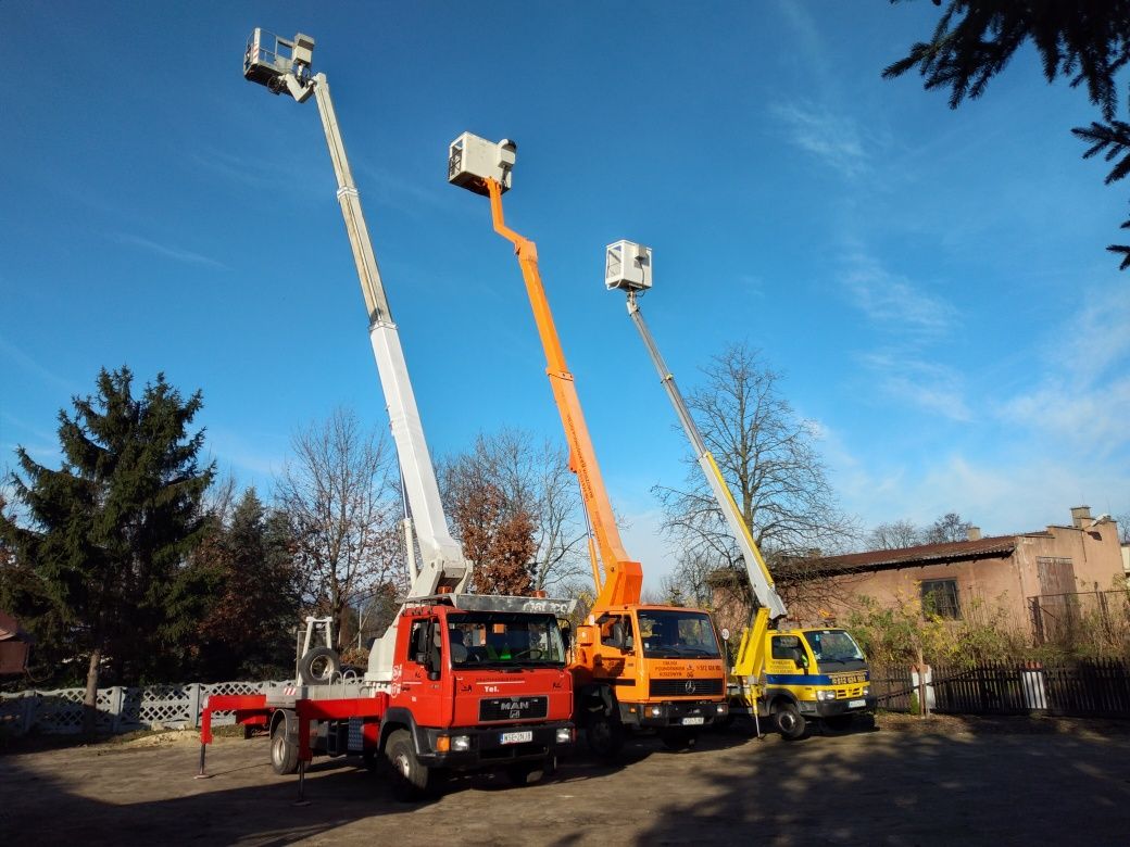Wynajem, usługi, podnośnik 4×4koszowy(zwyżka) Mycie elewacjii
