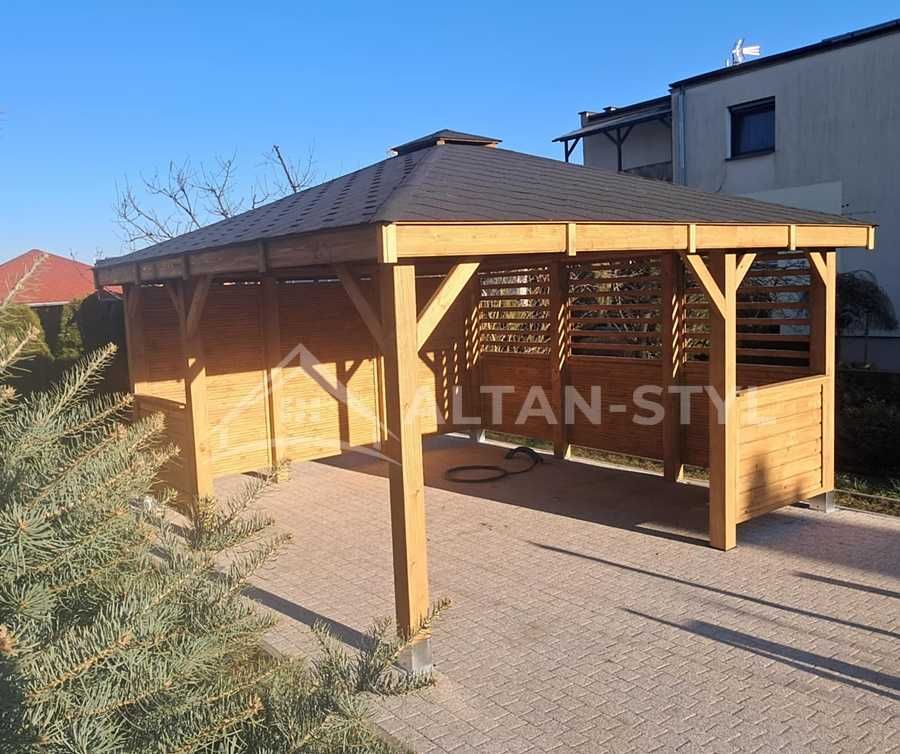 Altany, altanki, wiaty, altana ogrodowa BALBINA 4x4m PRODUCENT