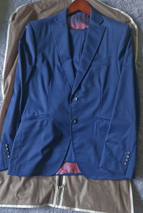 Костюм Scabal Royal Blue Plain, 48