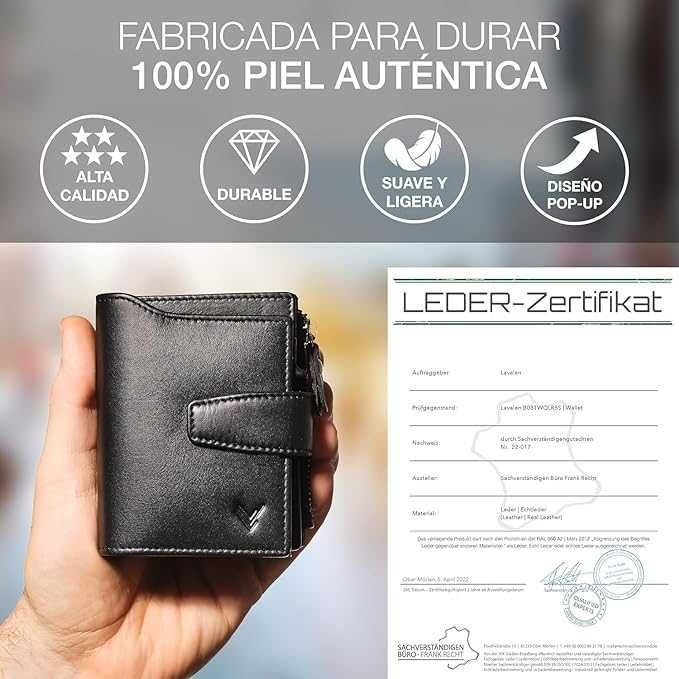 Skórzany portfel męski z RFID