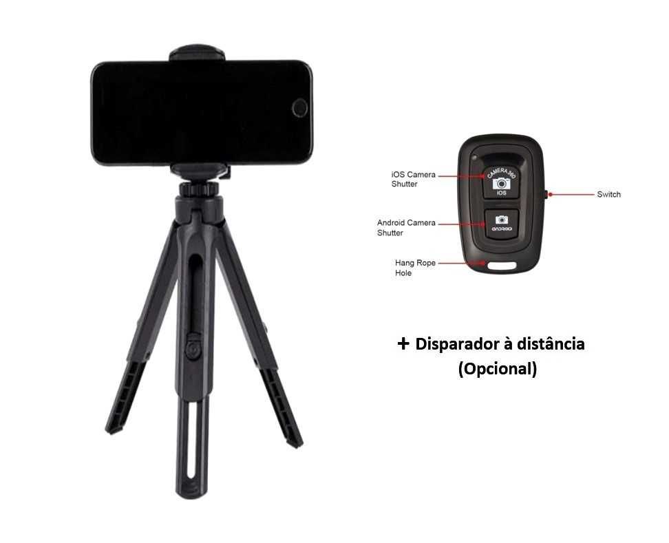 Mini Tripé Universal para Smartphone ou Câmara Fotográfica