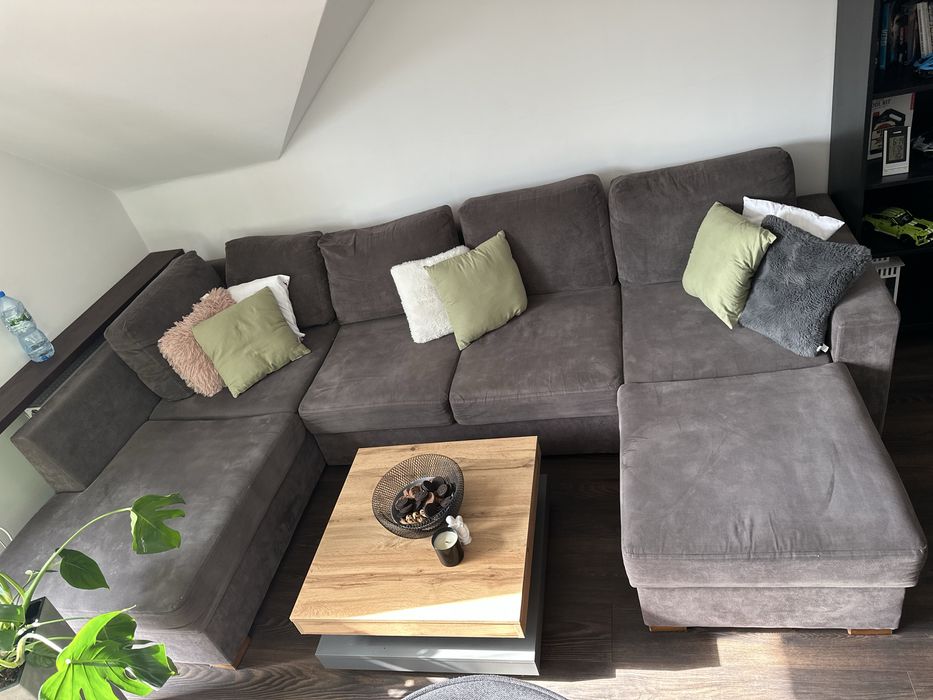 Narożnik z funkcja spania