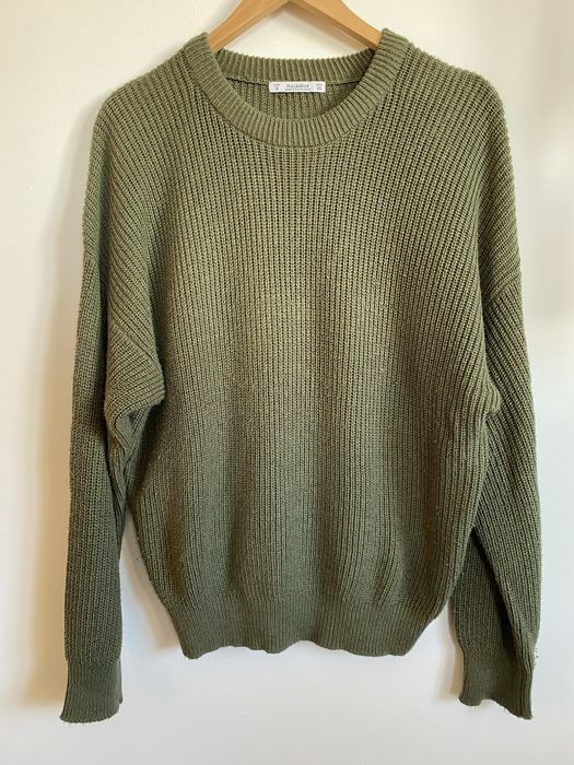 Camisola de malha verde Pull&Bear
