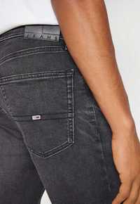 spodnie męskie, Tommy Jeans, Scanton, slim, czarne, W34L34