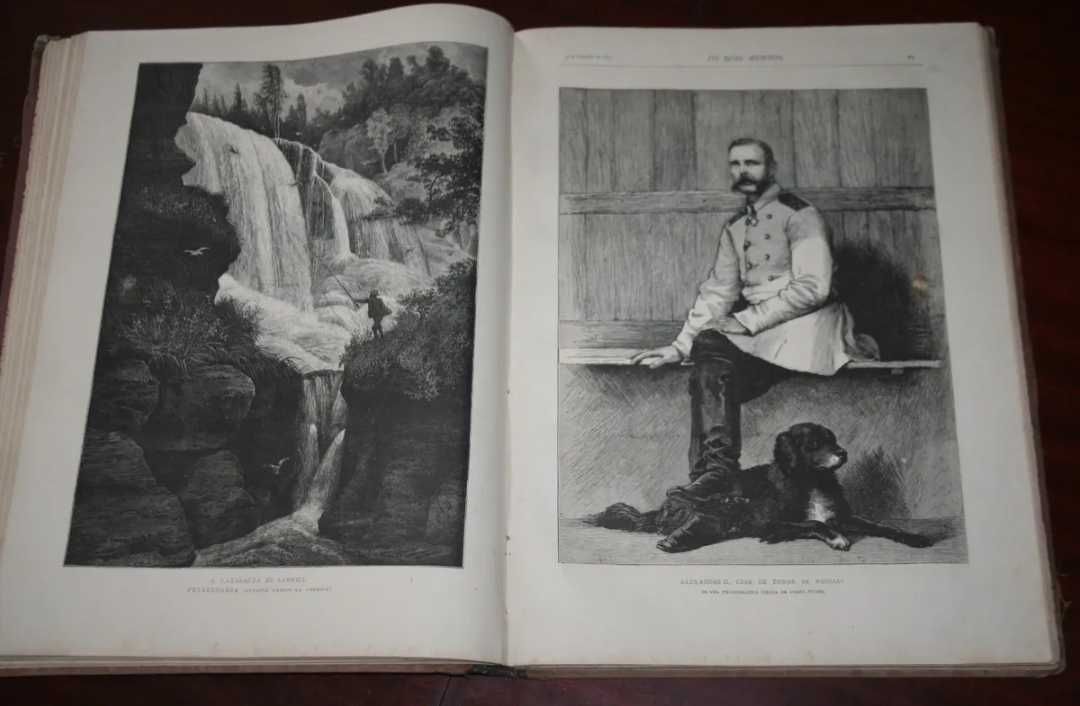 Os Dois Mundos - ilustração para Portugal e Brazil 1877 /1878