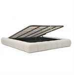 Cama tipo Sommier Acolchoado Cinzento 180x200