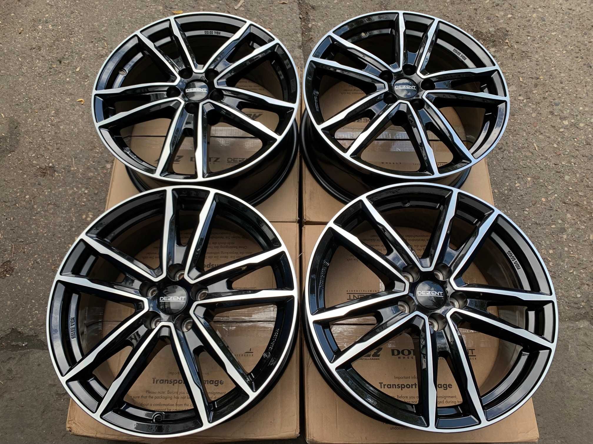 4x felgi DEZENT KF dark 18 rozstaw 5x108 ET 49 PEUGEOT 5008 CITROEN C5