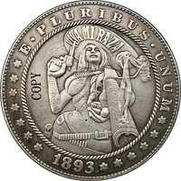 Сувенирная монета 1 Morgan Dollar 1893 S («Моргановский доллар») вид 2
