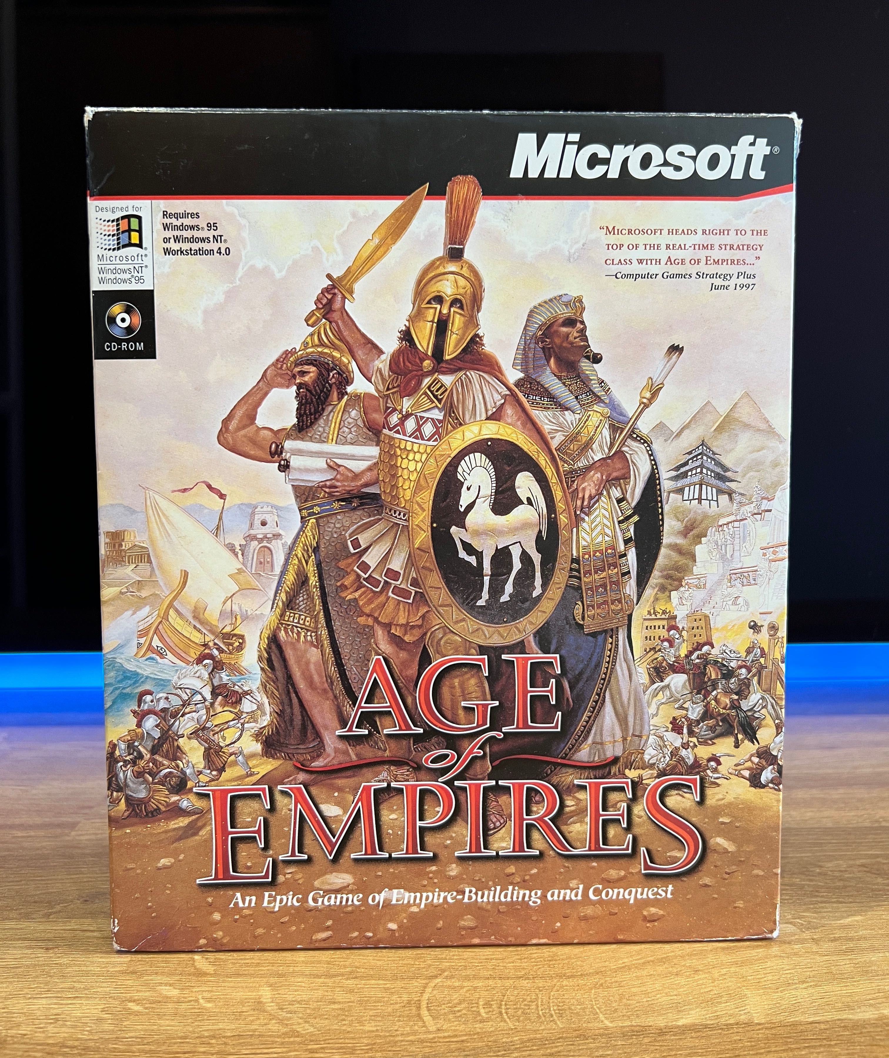 Age of Empires 1 (PC EN 1997) BIG BOX kompletne premierowe wydanie