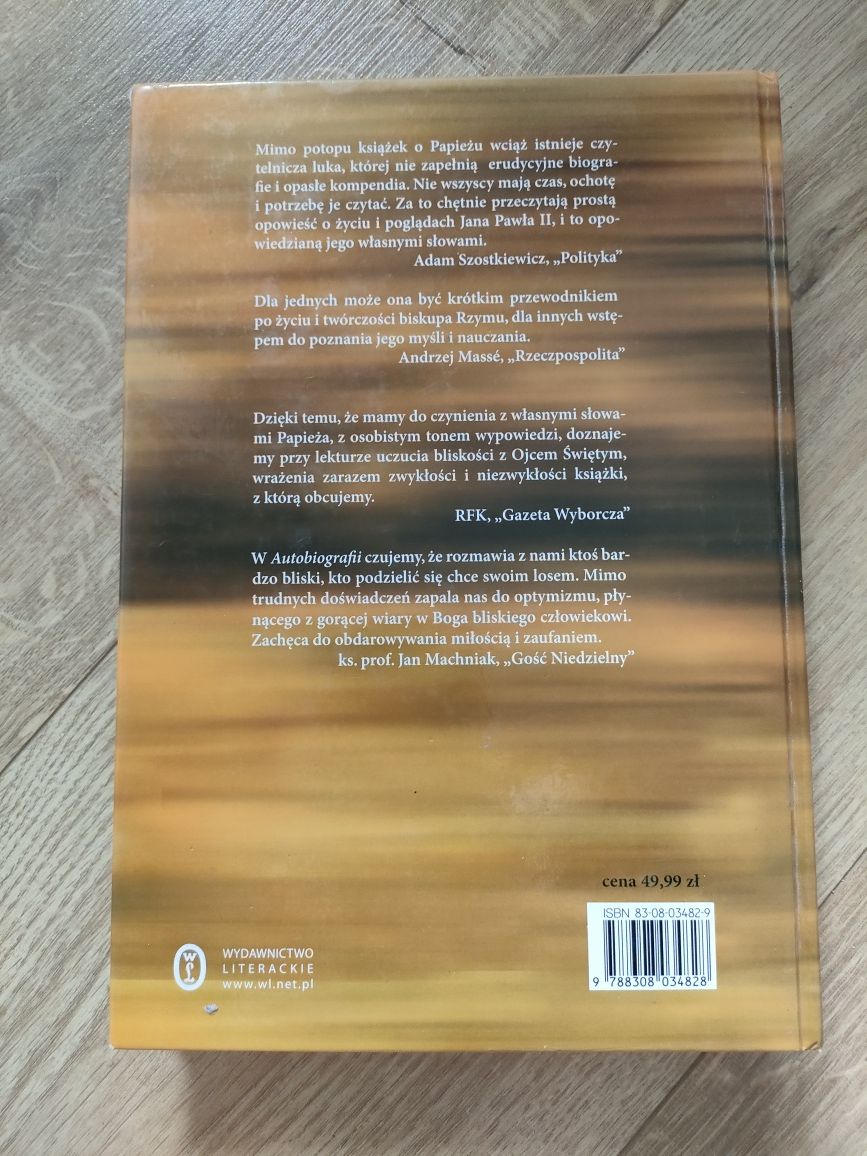 Autobiografia Jan Paweł II książka