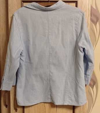 Jasnoniebieska koszulowa bluzka r.14 XL
