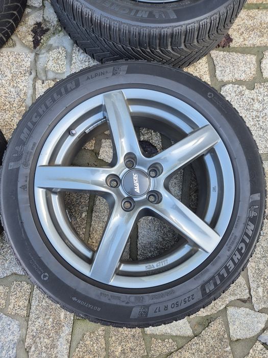 4 Jantes 17, 5x112, com pneus semi novos