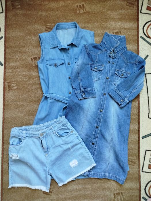 Джинсові плаття і шорти для дівчинки
