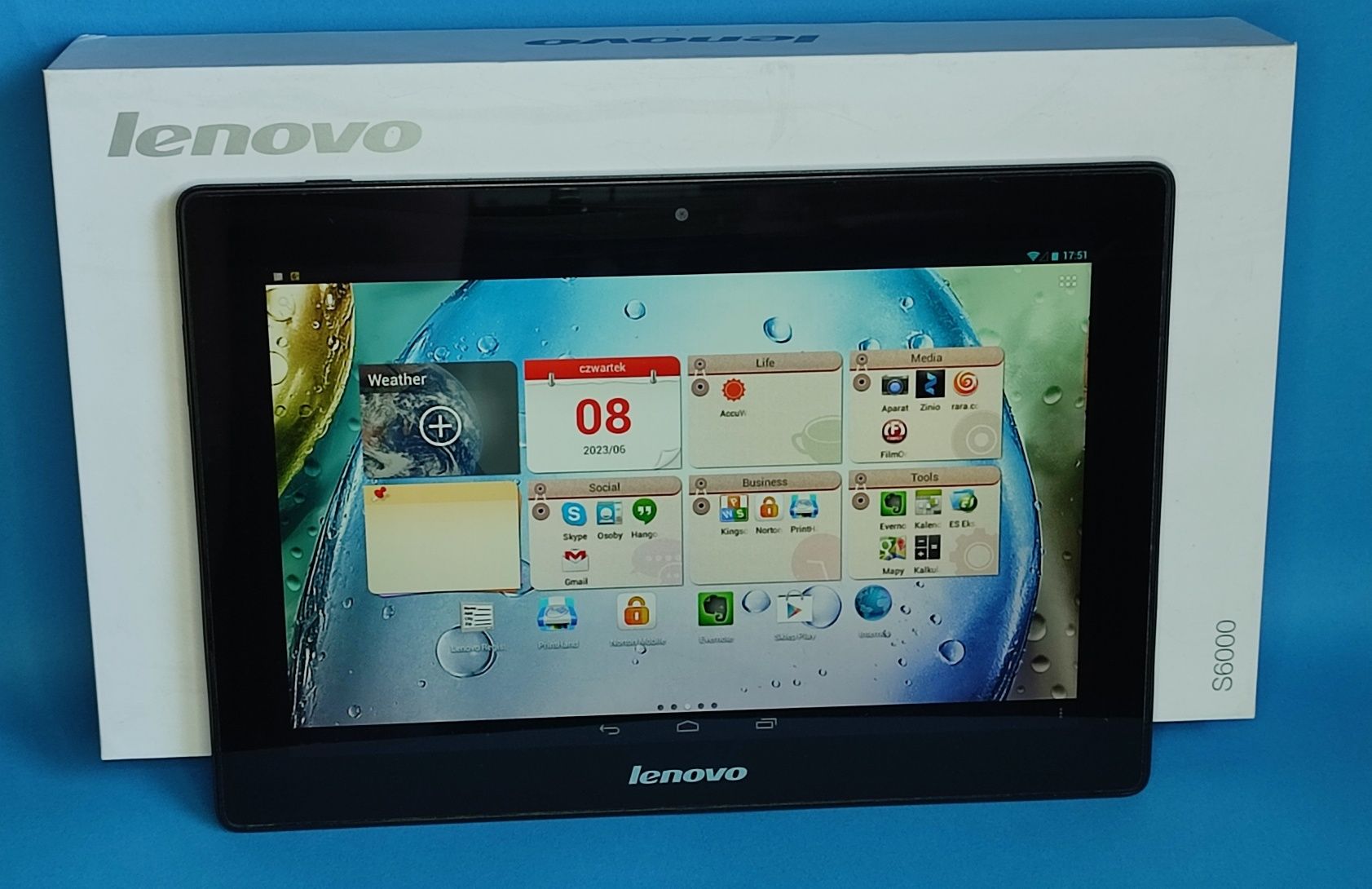 Tablet Lenovo S6000 wraz z klawiaturą qwerty
