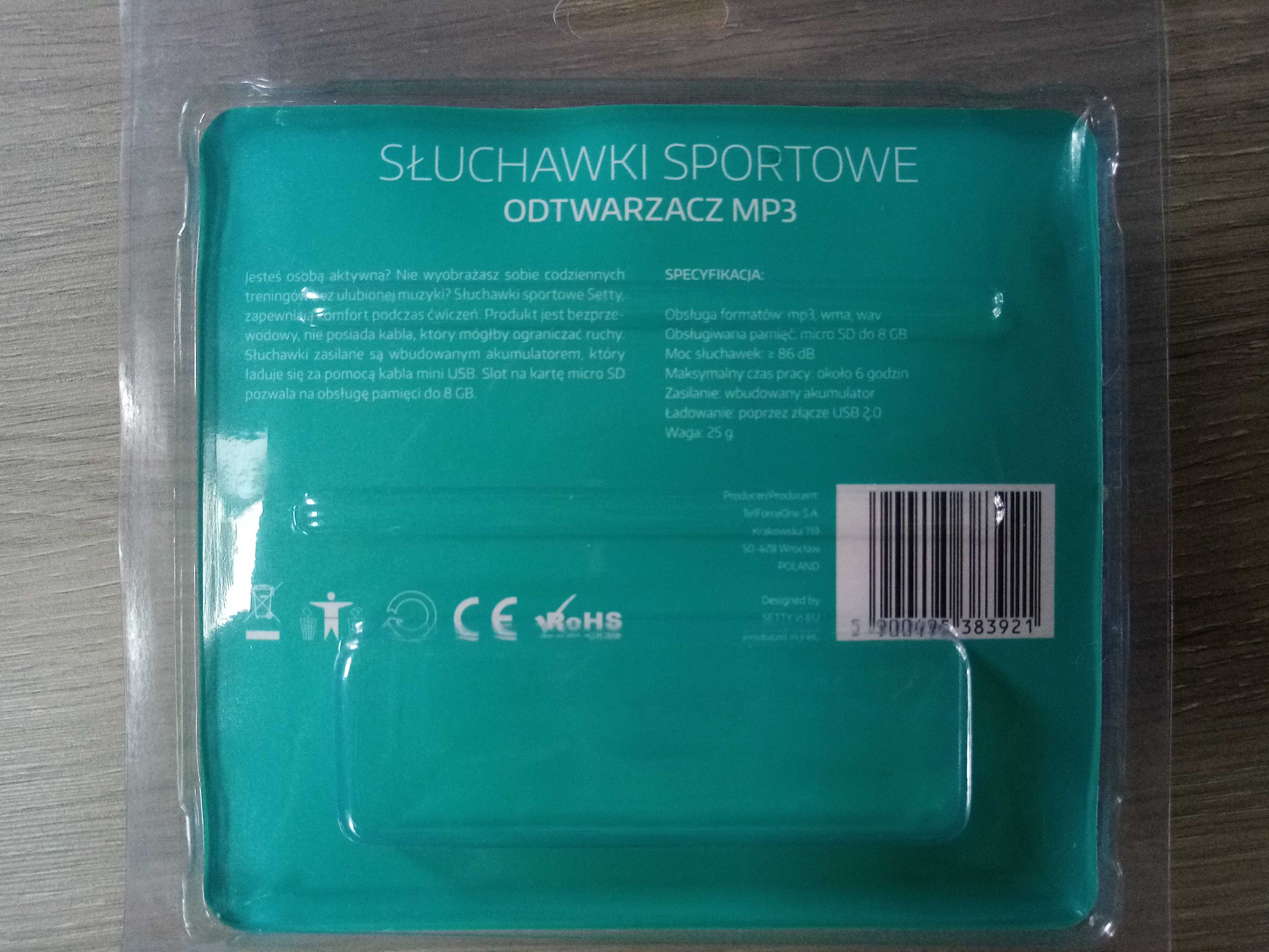 Słuchawki sportowe Setty