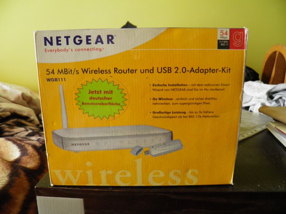 Router Netgar nowy komlet