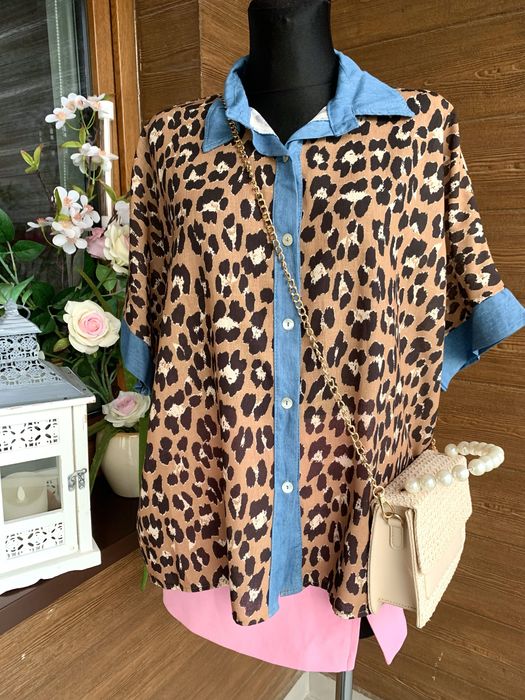 Bluzka panterka oversize (XL/XXL)