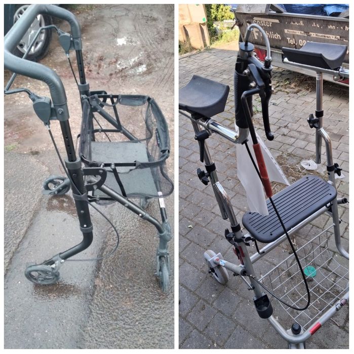 Chodzik balkonik wysoki z podparciem lub niski regulacja hamulec