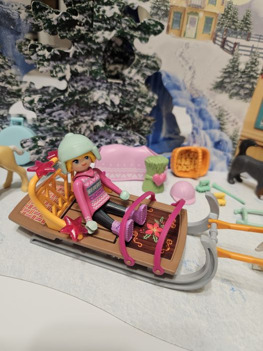 Playmobil zimowa kraina konie sanie jelonek