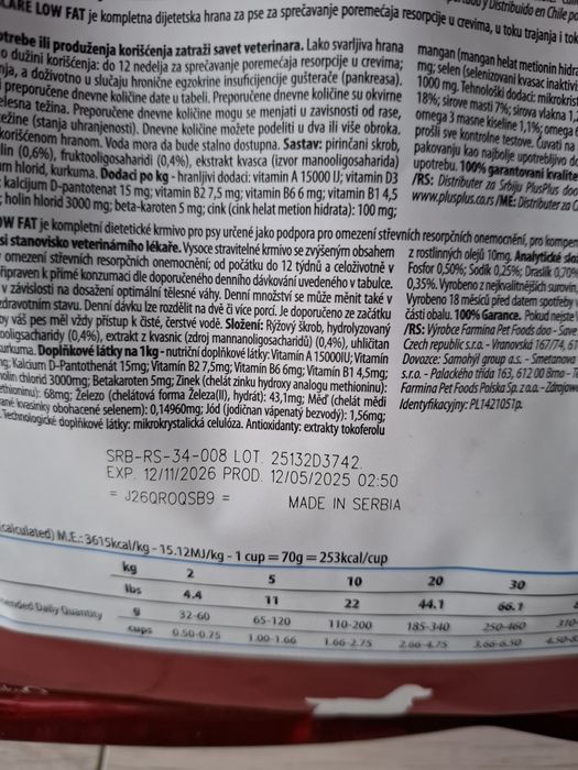 Farmina VetLife Intestinal Ultra Care Low Fat karma dla psa