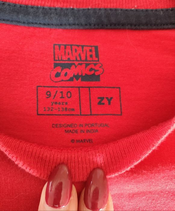 T-Shirt Marvel Menino T: 9 a 10 anos