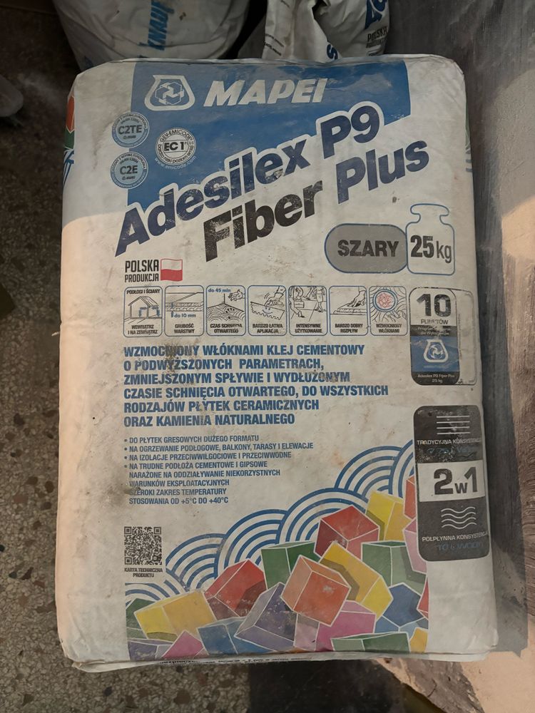 Zaprawa klejowa Adesilex P9 Szary 25 kg_3 sztuki_Okazja