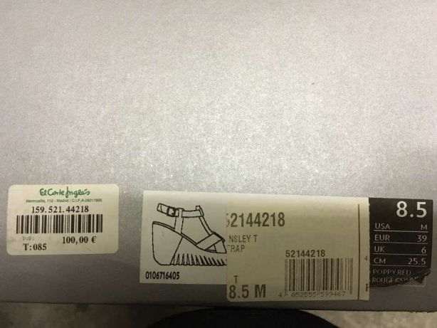 Sandálias Rockport cunha rosa salmão (39) [ULTIMO PREÇO]