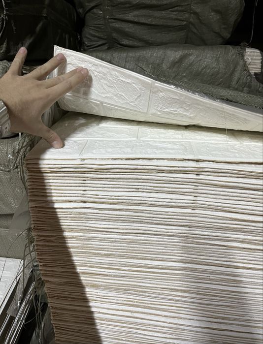 ЗНИЖКА! Декоративні ЗД Панелі,шпалери самоклеючі під білу цеглу