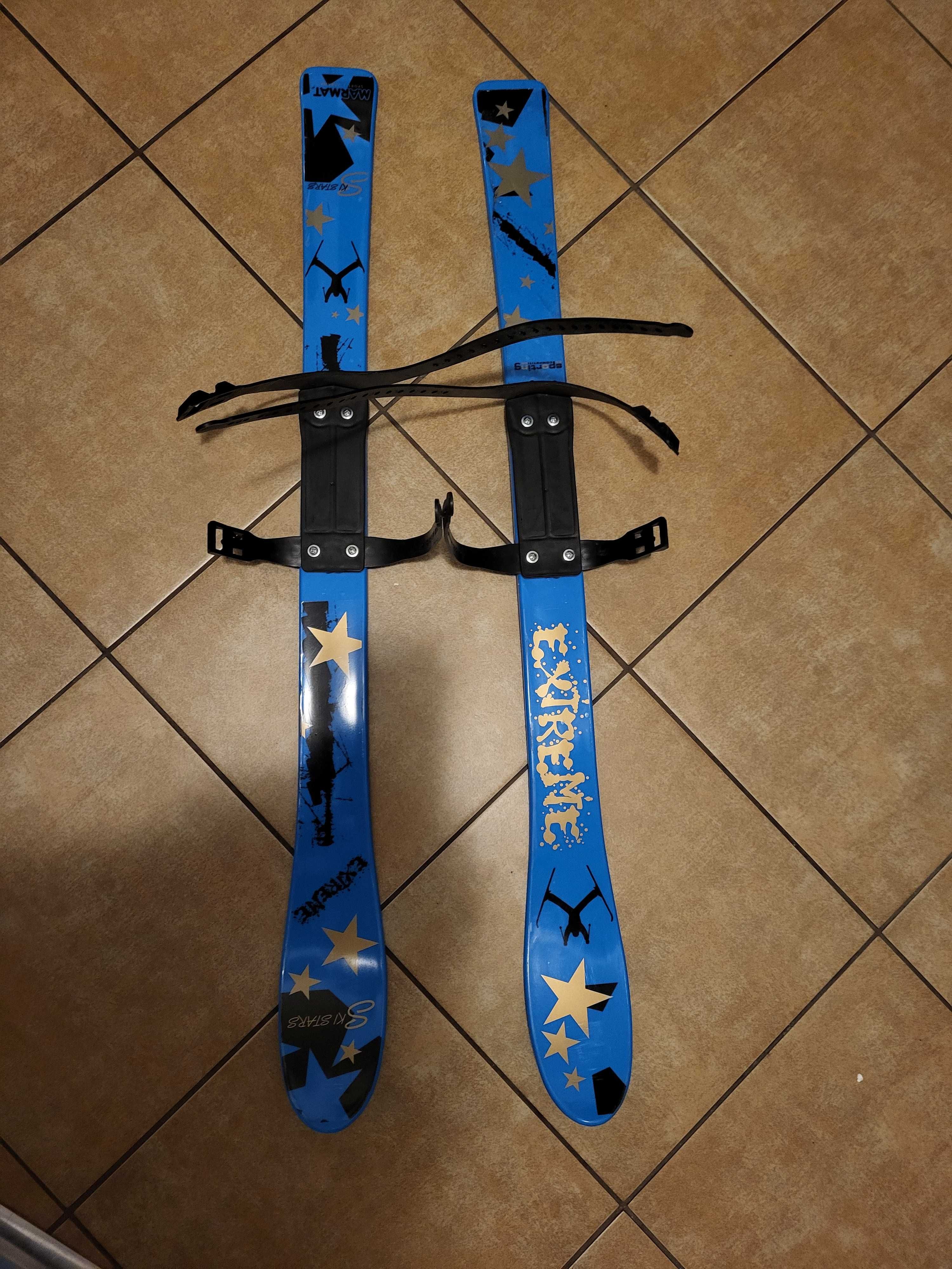 Narty dziecięce plastikowe dł. 87cm