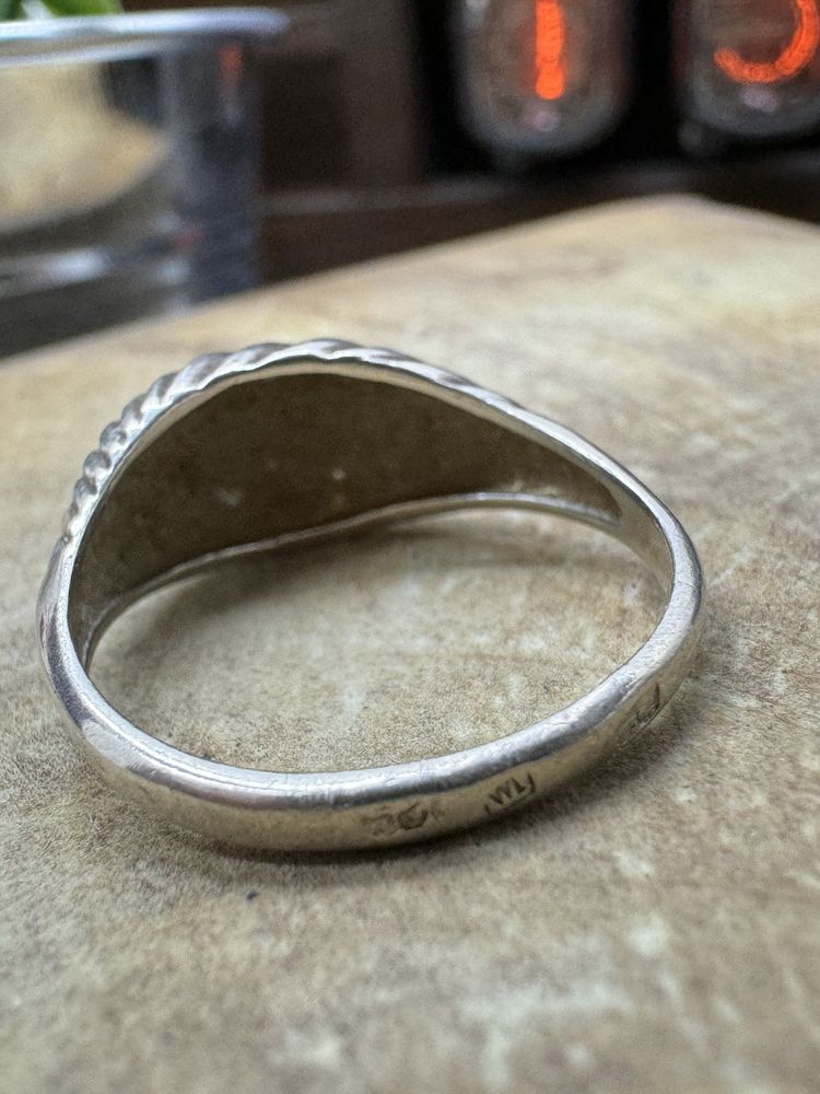 Stary piękny pierścionek 925 srebro 2.9g