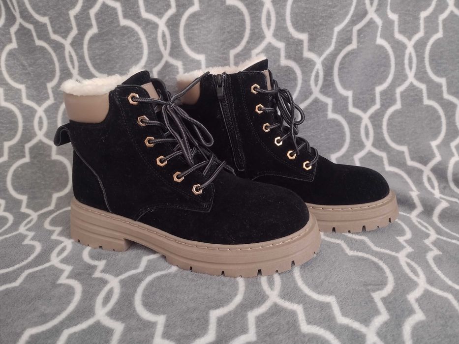 Buty trapery kozaki zimowe