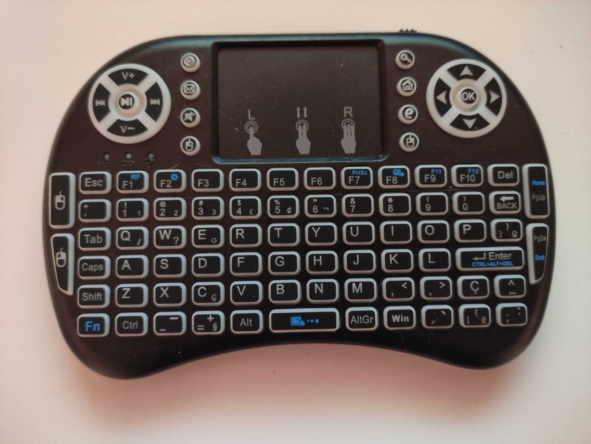 Mini Teclado / Rato / Comando - USB - Recarregavel - Wireless