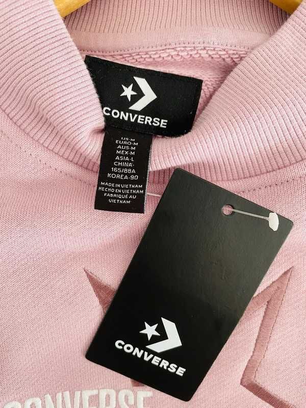 Sweatshirt Rosa Cropped Converse T. M Nova